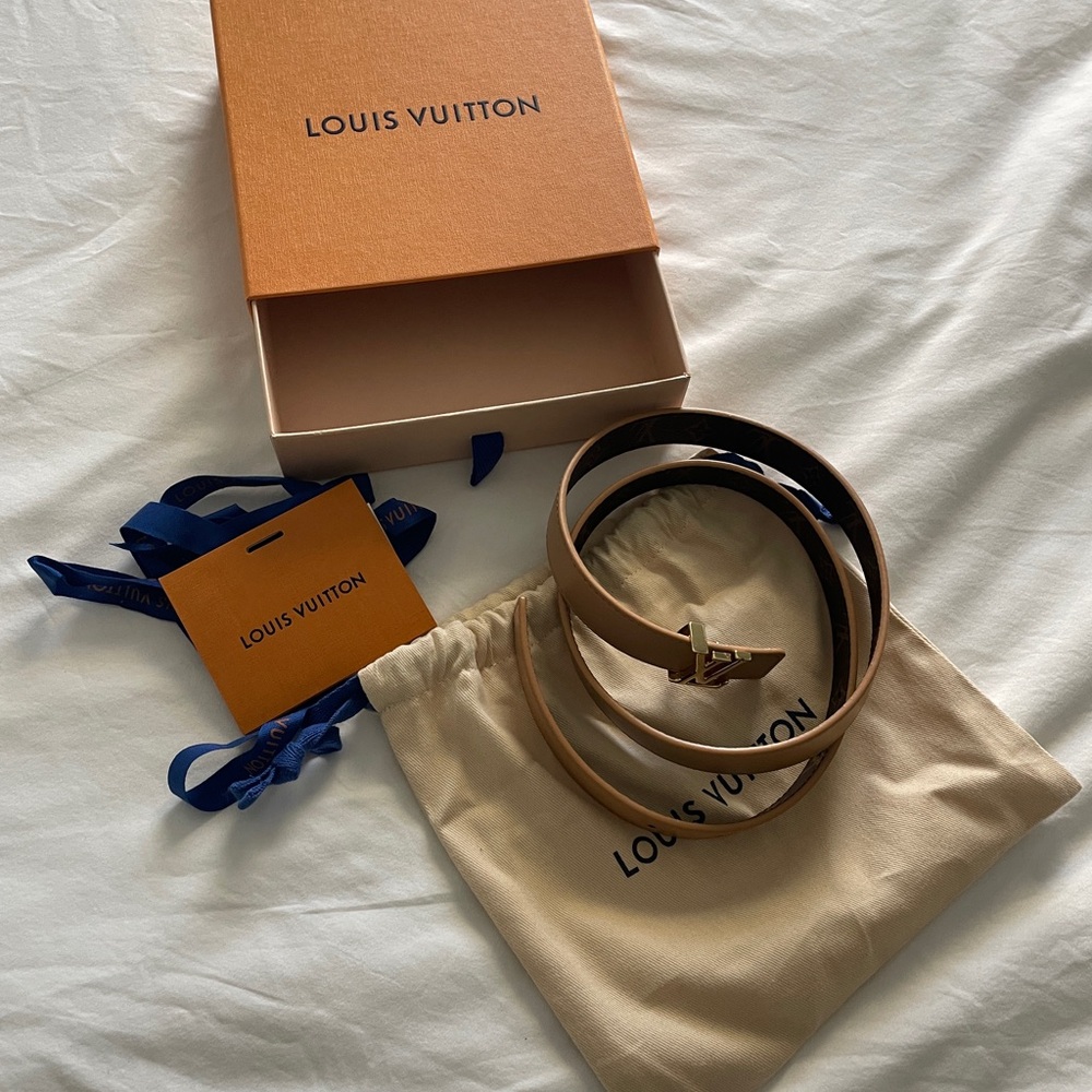 Louis Vuitton Brown Leather Belt